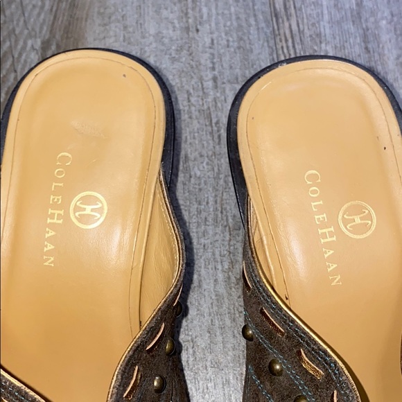 Cole Haan Morgan Suede Studded Mules - Picture 8 of 14